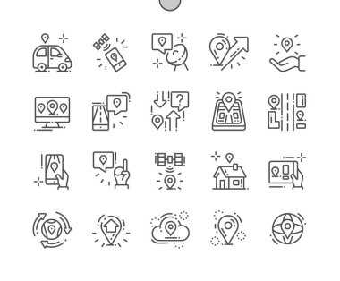 Genel gezinti iyi hazırlanmış piksel mükemmel vektör ince çizgi simgeler 30 2 kılavuz Web grafikleri ve Apps-x 