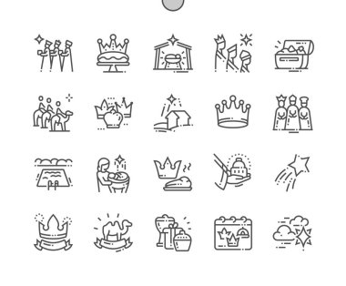 Epiphany iyi hazırlanmış piksel mükemmel vektör ince çizgi simgeler 30 2 x kılavuz Web grafikleri ve Apps. Basit en az piktogram