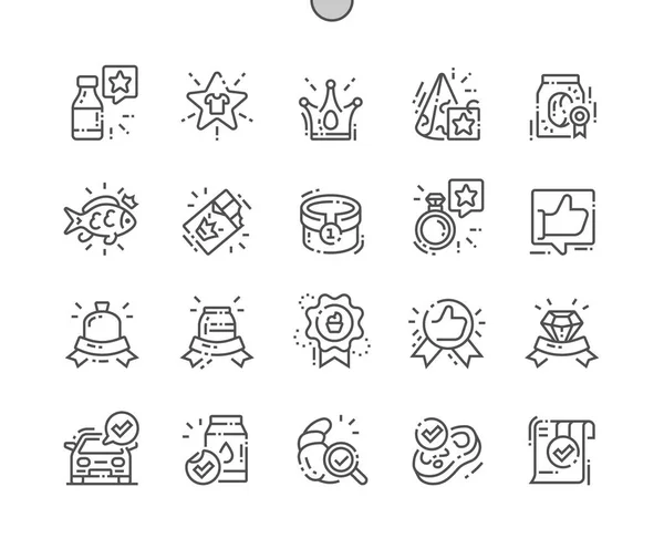 Premium Quality Well Crafted Pixel Perfect Vector Thin Line Icons —  Vetores de Stock