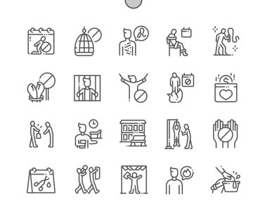 International Day in Support of Victims of Torture Well-crafted Pixel Perfect Vector Thin Line Icons 30 2x Grid for Web Graphics and Apps. Simple Minimal Pictogram clipart