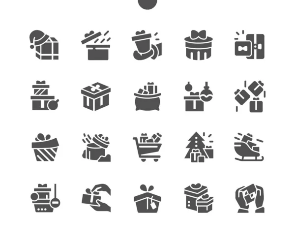 Gifts Well-crafted Pixel Perfect Vector Solid Icons 30 2x Grid for Web Graphics and Apps. Simple Minimal Pictogram — Wektor stockowy