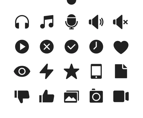 Улучшенный интерфейс Pixel Perfect Well-craved Vector Icons 48x48 Ready for 24x24 Grid for Web Graphics and Pixel. Минимальная пиктограмма — стоковый вектор