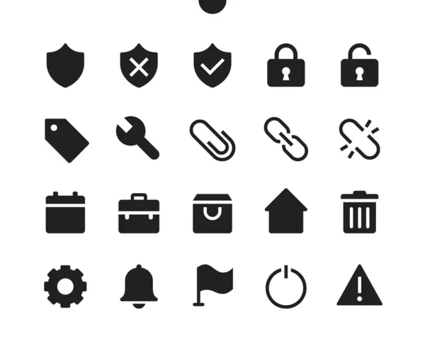 General v3 UI Pixel Perfect Well-crafted Vector Solid Icons 48x48 Ready for 24x24 Grid for Web Graphics and Apps. 아주 적은 양의 픽토그램 — 스톡 벡터