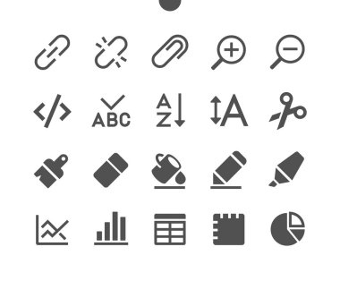 V4 UI Pixel Mükemmel Yapılandırılmış Vektör Katı Simgeleri 48x48 Web Grafikleri ve Uygulamaları için Şebekeyi düzenleyin. Basit Asgari Resim Grafiği