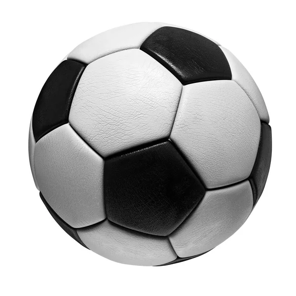 Piłka nożna wypoczynek na białym tle — Zdjęcie stockowe