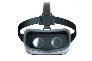 Sanal Gerçeklik googles 3d render beyaz izole