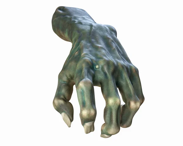 3d render kesilmiş Zombi el, Cadılar Bayramı teması.