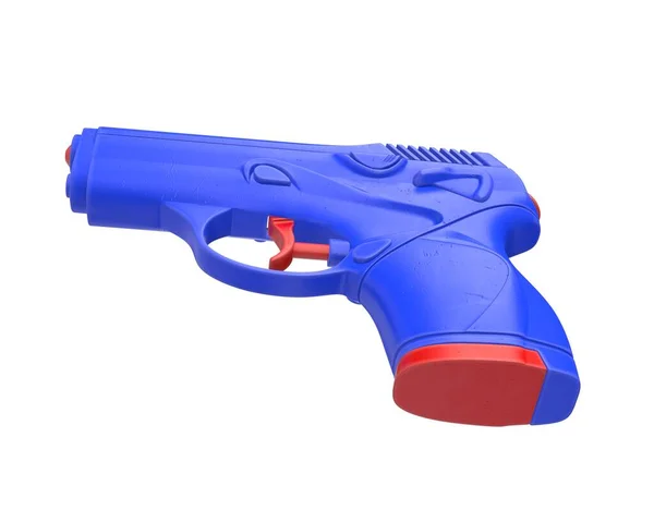 3D-weergave van plastic waterpistool geïsoleerd op wit — Stockfoto