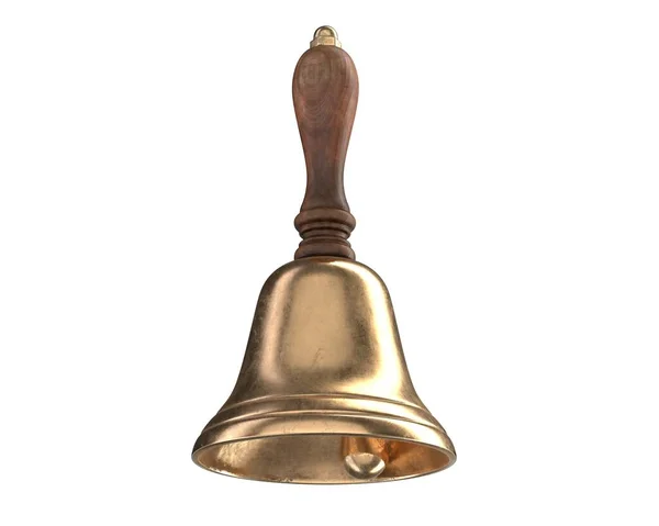 3D-рендеринг Hand Bell изолирован на белом — стоковое фото