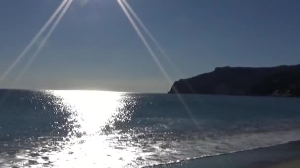 Surf Marino Atardecer Salida Del Sol Mar — Vídeo de stock