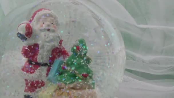 Kerstmis Achtergrond Voor Tekst Kerstmis Achtergrond Voor Felicitaties Santa Claus — Stockvideo