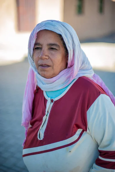 Portrait Femme Merzouga Maroc — Photo