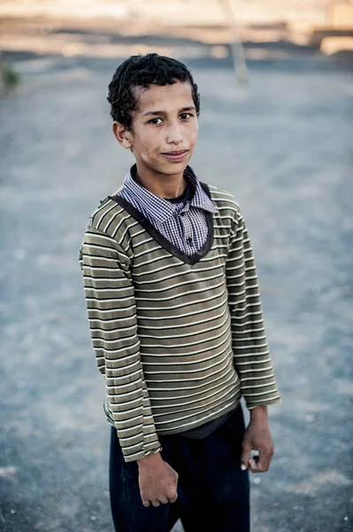 Retrato Menino Perto Merzouga Marrocos — Fotografia de Stock