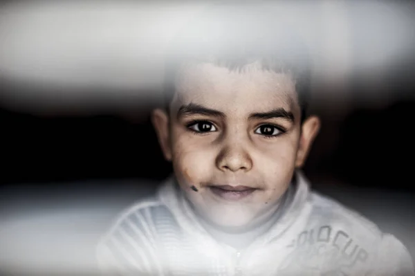 Egy Fiú Falu Merzouga Marokkó Portré — Stock Fotó