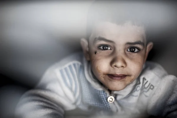 Retrato Niño Aldea Merzouga Marruecos — Foto de Stock