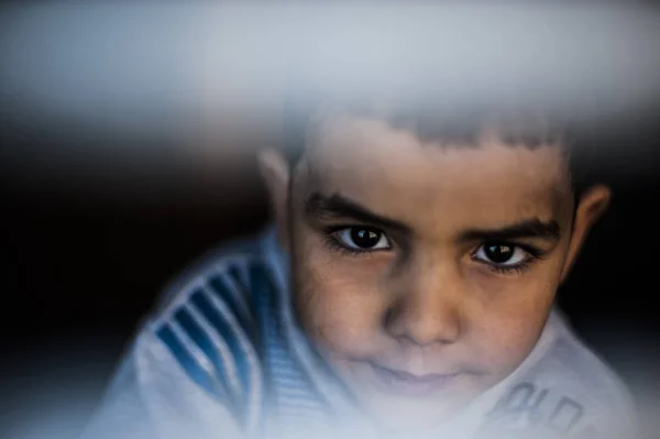 Portrait Boy Village Merzouga Morocco — Stock Photo, Image