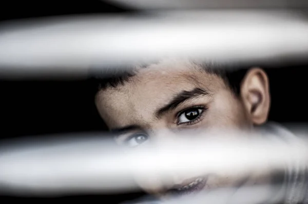 Portrait Garçon Dans Village Merzouga Maroc — Photo