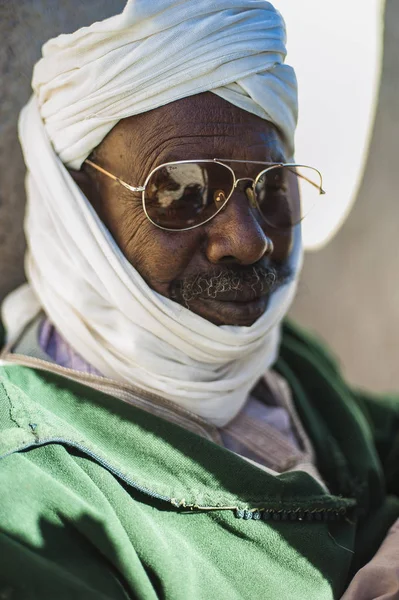 Portrait Homme Merzouga Costume Traditionnel Maroc — Photo