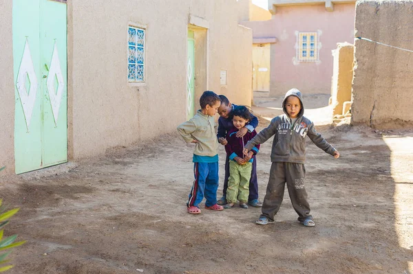 Retrato Niños Merzouga Marruecos — Foto de Stock