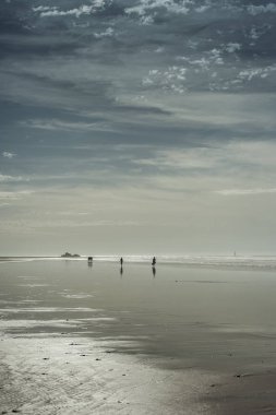 Bağlantı noktası ve eski şehir, Essaouira, Fas, Kuzey Afrika doğru seyir Beach