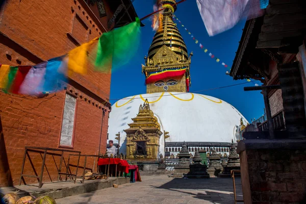 Swayambunath Stupa Kathmandu Nepal — Zdjęcie stockowe