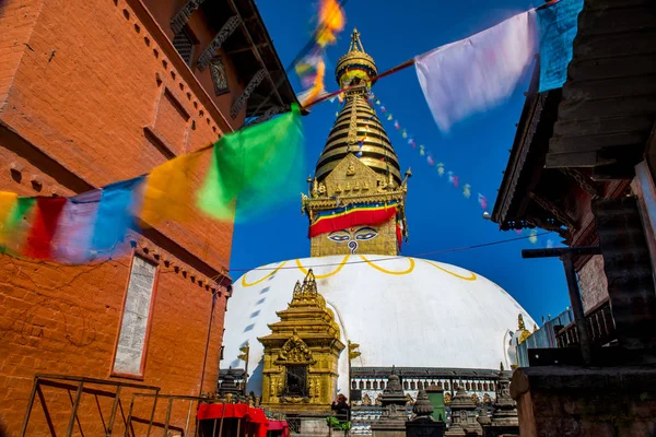 Swayambunath Stupa Kathmandu Nepal — Zdjęcie stockowe