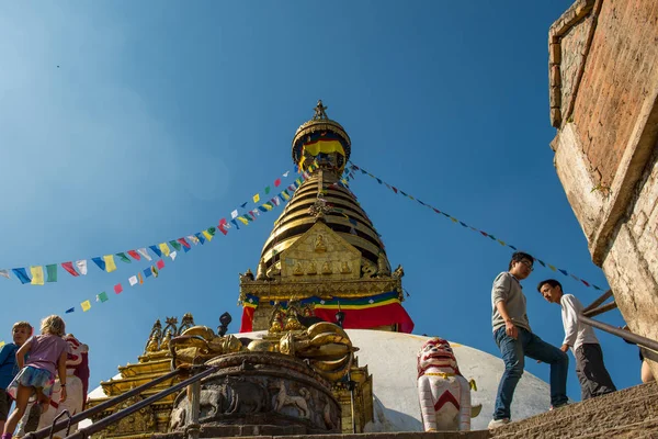 Swayambunath Stupa Kathmandu Nepal — Stock Photo, Image