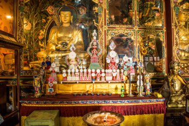 İç Budist Tapınağı yakınındaki Boudhanath stupa, Katmandu, Nepal
