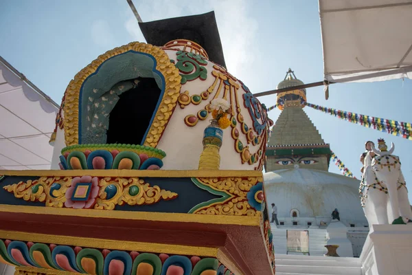 歌舞剧中的Boudhanath Stupa — 图库照片