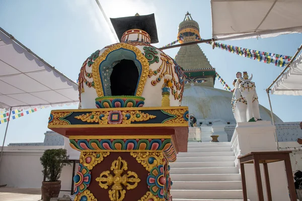 歌舞剧中的Boudhanath Stupa — 图库照片