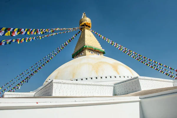 Boudhanath Stupa Στο Kathmandu Nepal — Φωτογραφία Αρχείου