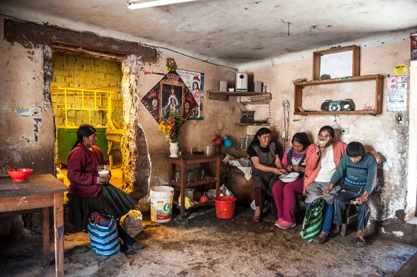 Chicheria Place Home Unused Room Local People Drinking Refreshing Chicha — Stock Photo, Image