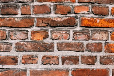 Kırmızı tuğla duvar dokusu