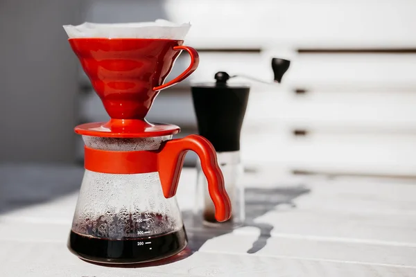 kahve damla ahşap masa seti