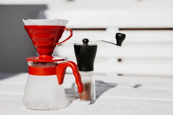 kahve damla ahşap masa seti