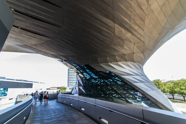 Bmw Museum Munich Bavaria Blue Sky Office Had Been Shot — Stock Photo, Image