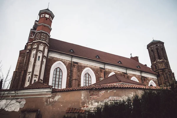 Chiesa Sant Anna Monastero Bernardino Vilnius Lituania Turismo Nella Stagione — Foto Stock