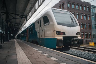 Tren istasyonunda tren. Şehirlerarası yolcu taşımacılığı