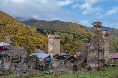 Usguli medieval village in Georgian mountains