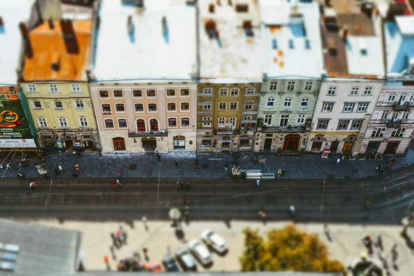 Aerial View City Lviv Ukraine — Stock Photo, Image