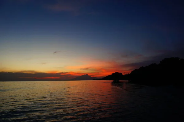 Sunrise Looks Beautiful Beach Dawn — Stock Photo, Image