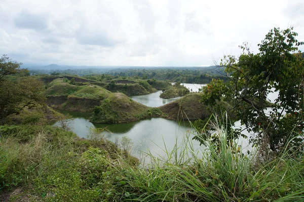 Waduk Adalah Sebuah Danau Buatan Yang Digunakan Sebagai Bendungan Sungai — Stok Foto