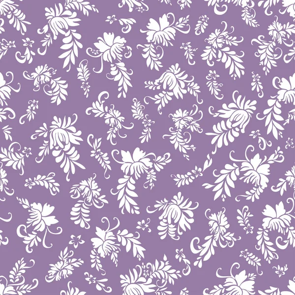 Floral Pattern Pattern Violet Background — Stock Vector