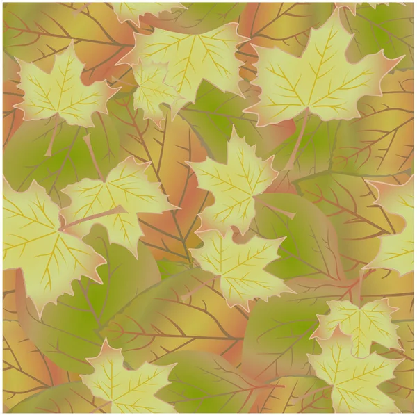 Бесшовный Осенний Кленовый Цвет Фона Природы Обои — стоковый вектор