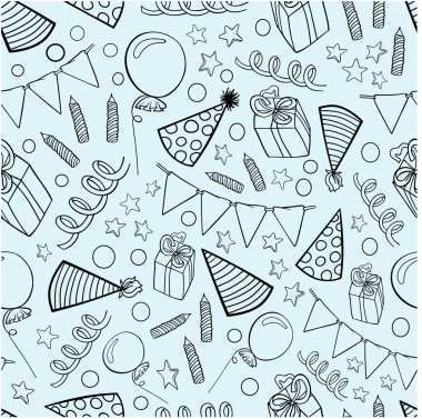 doğum günü desen grafik kontur hediyeler kapaklar sorunsuz duvar kağıdı