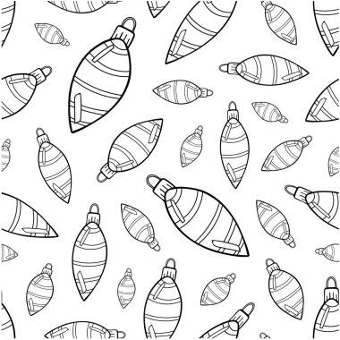  Kusursuz desenli Noel süslemeleri, oyuncaklar, tatil duvar kağıdı taslakları, çizimler, çizimler.