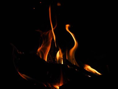 gece yıldızlı gece gökyüzü karşı yakıcı şenlik ateşi 