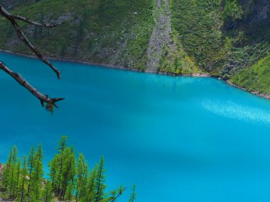 masmavi su alt Shavla Gölü, Altay Dağları, Rusya Federasyonu