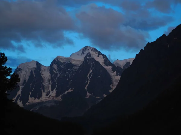 Impresionante Vista Del Glaciar Las Montañas Altai Rusia — Foto de Stock