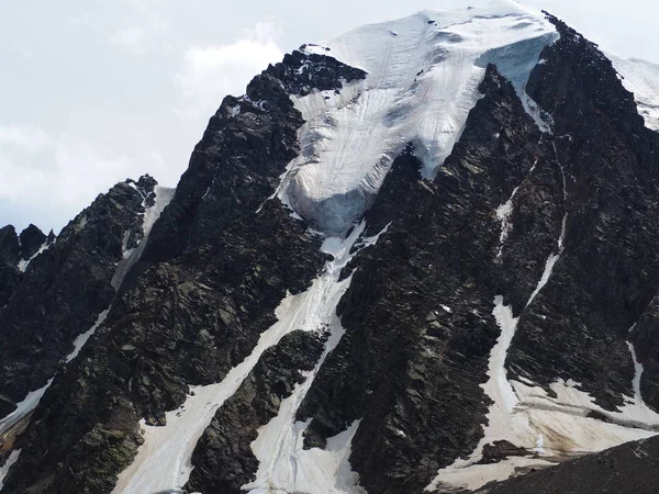 Nefes Kesen Manzarası Altay Dağları Buzulun Rusya Federasyonu — Stok fotoğraf